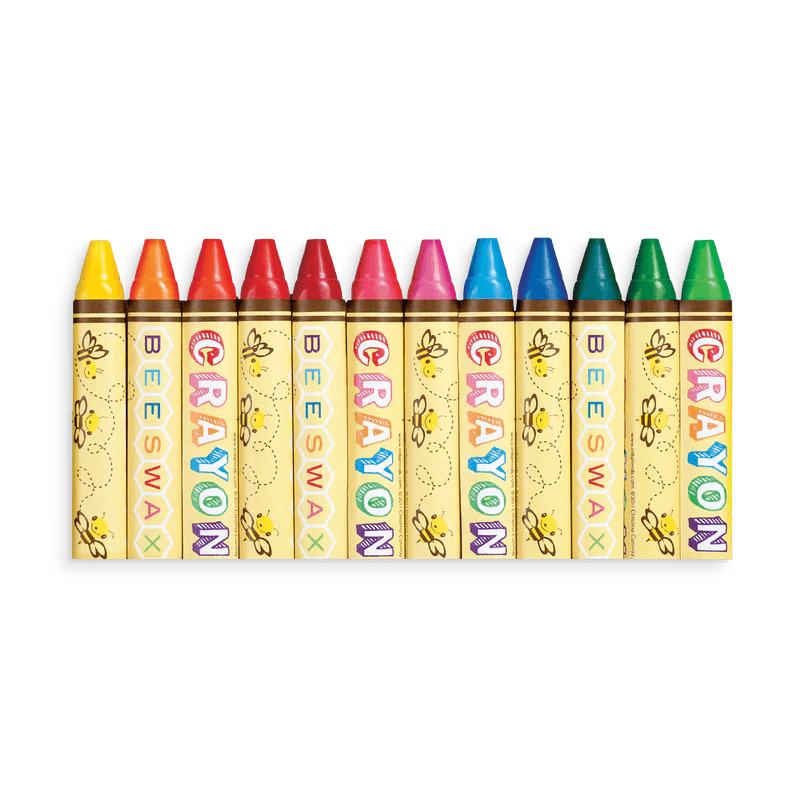 Ooly Brillant Bee Crayons (Set of 12) - Flying Ryno