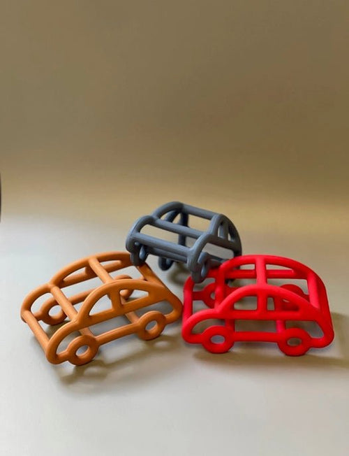 Three Hearts 3D Silicone Car Teether - Flying Ryno