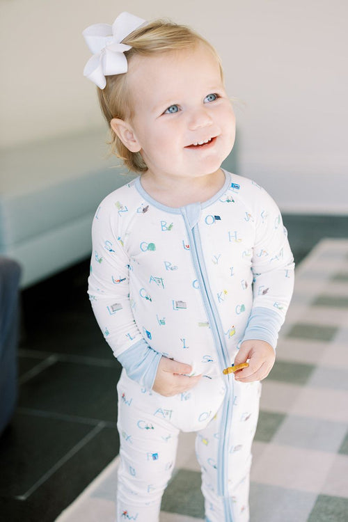 The Uptown Baby Golf ABC's Sleep Romper - Flying Ryno