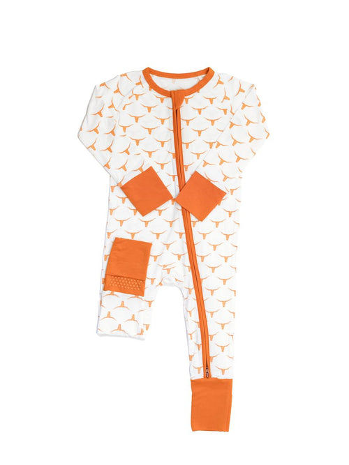 The Uptown Baby Longhorn Sleep Romper (Longhorn-Sleep-Romper) - Flying Ryno