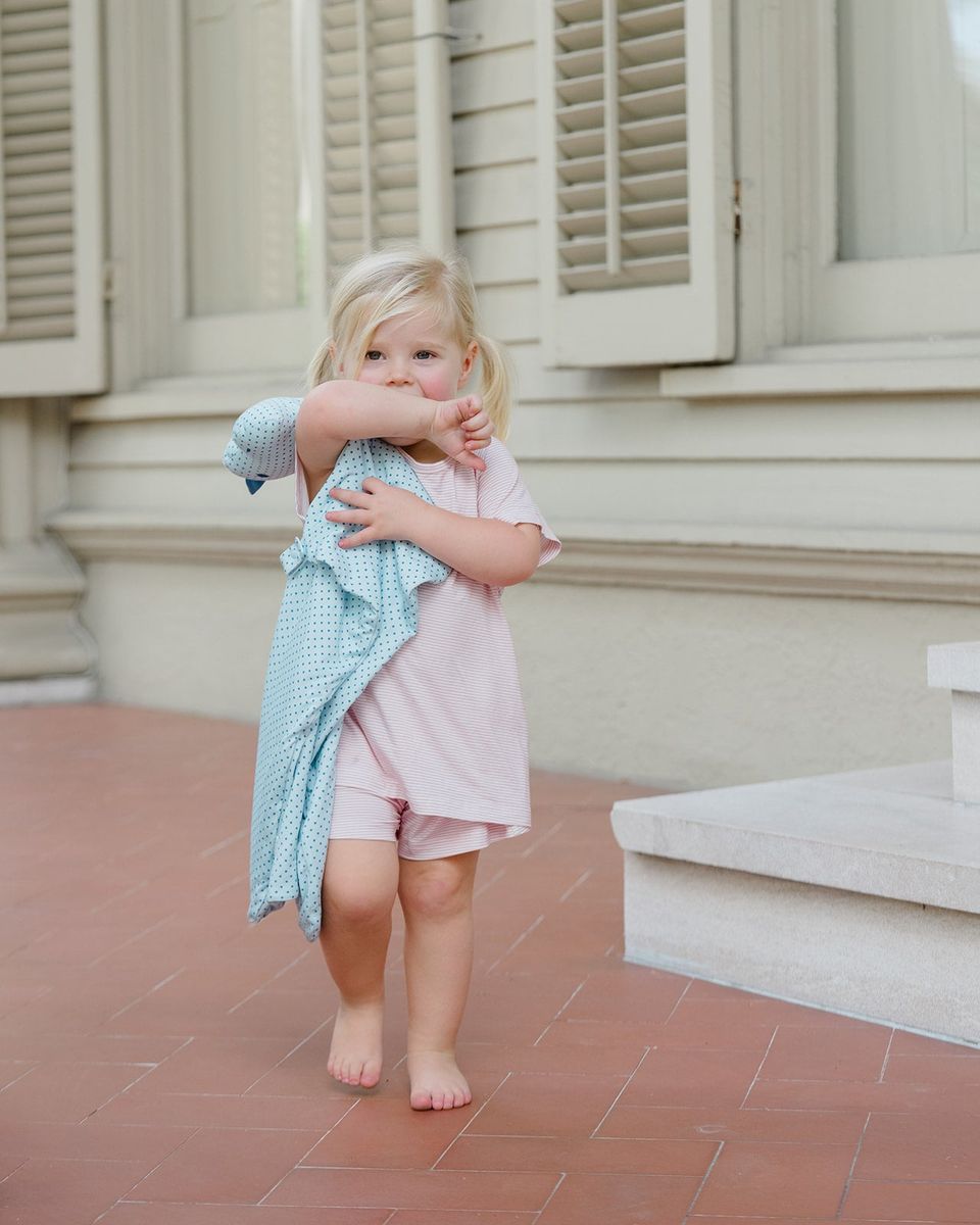 The Uptown Baby Lovey Blanket, Dino Dots
