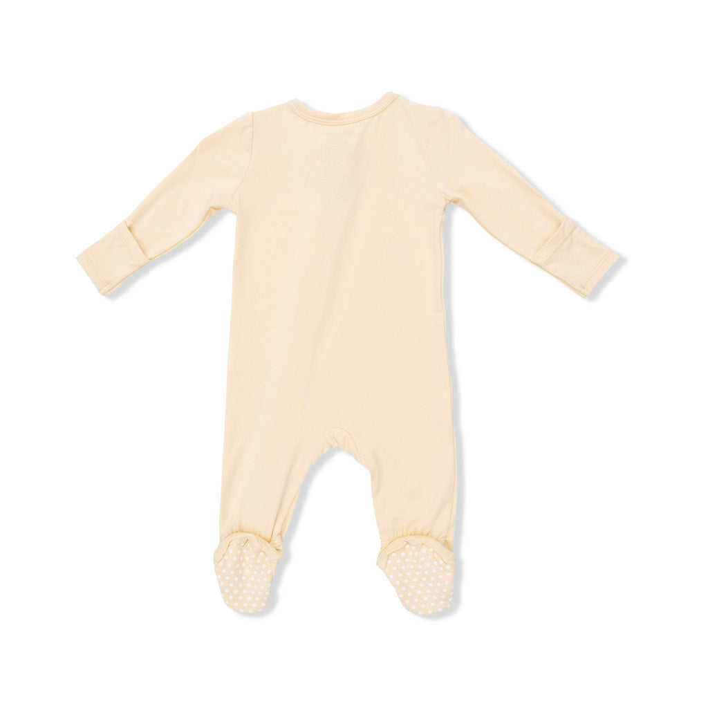 Angel Dear 2 Way Zipper Footie, Solid Italian Straw