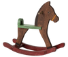 Maileg Rocking horse, Mouse - Dark brown