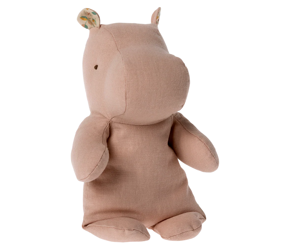 Maileg Safari Friends, Hippo, Small, Soft Rose