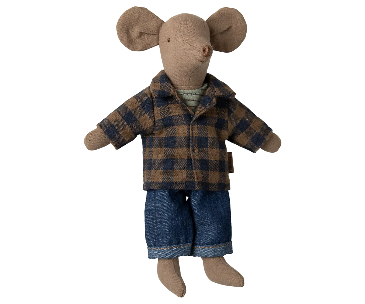 Maileg Dad Mouse, Light Brown
