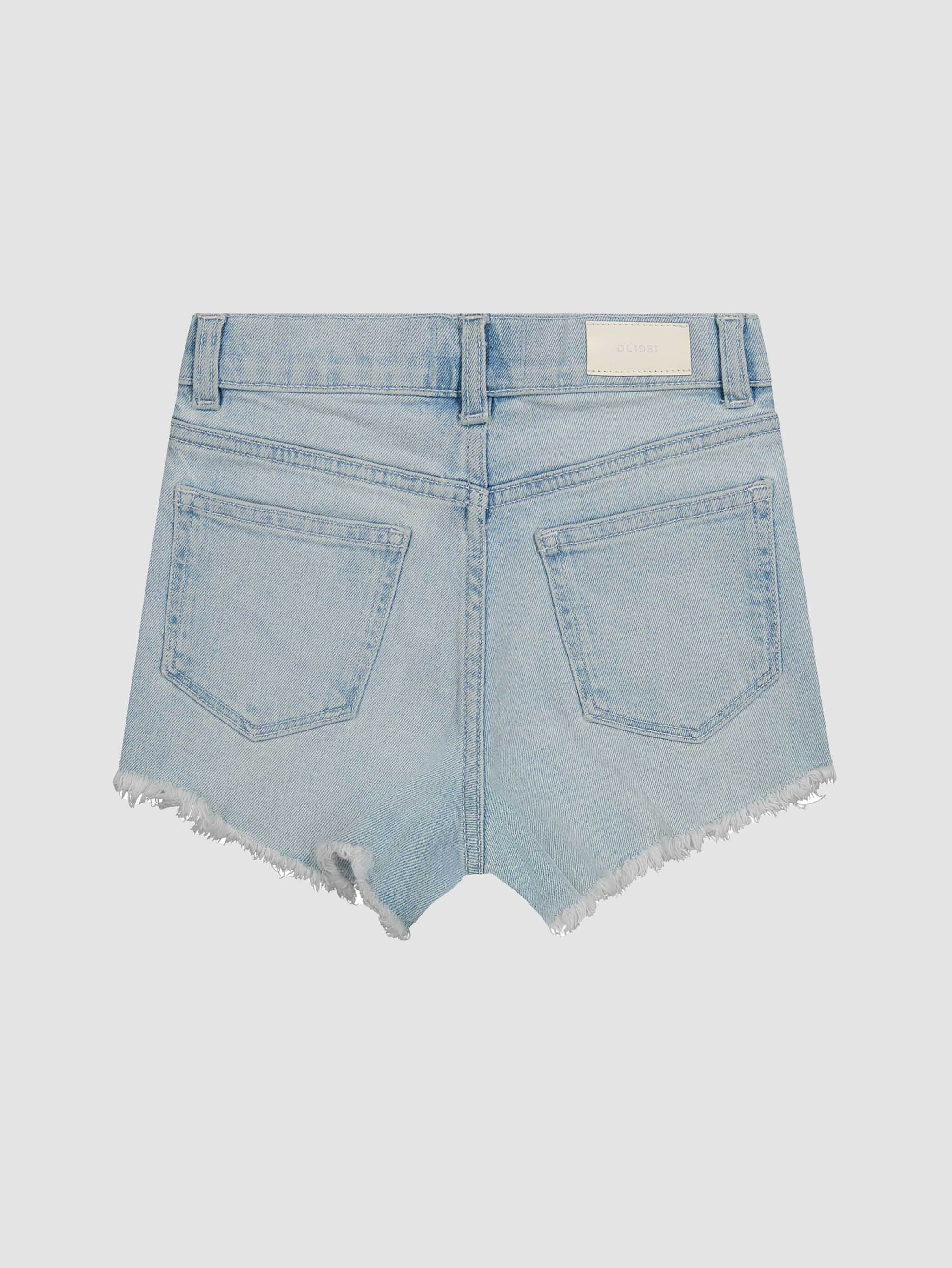 DL1961 Lucy Shorts High Rise, Poolside Frayed - Flying Ryno