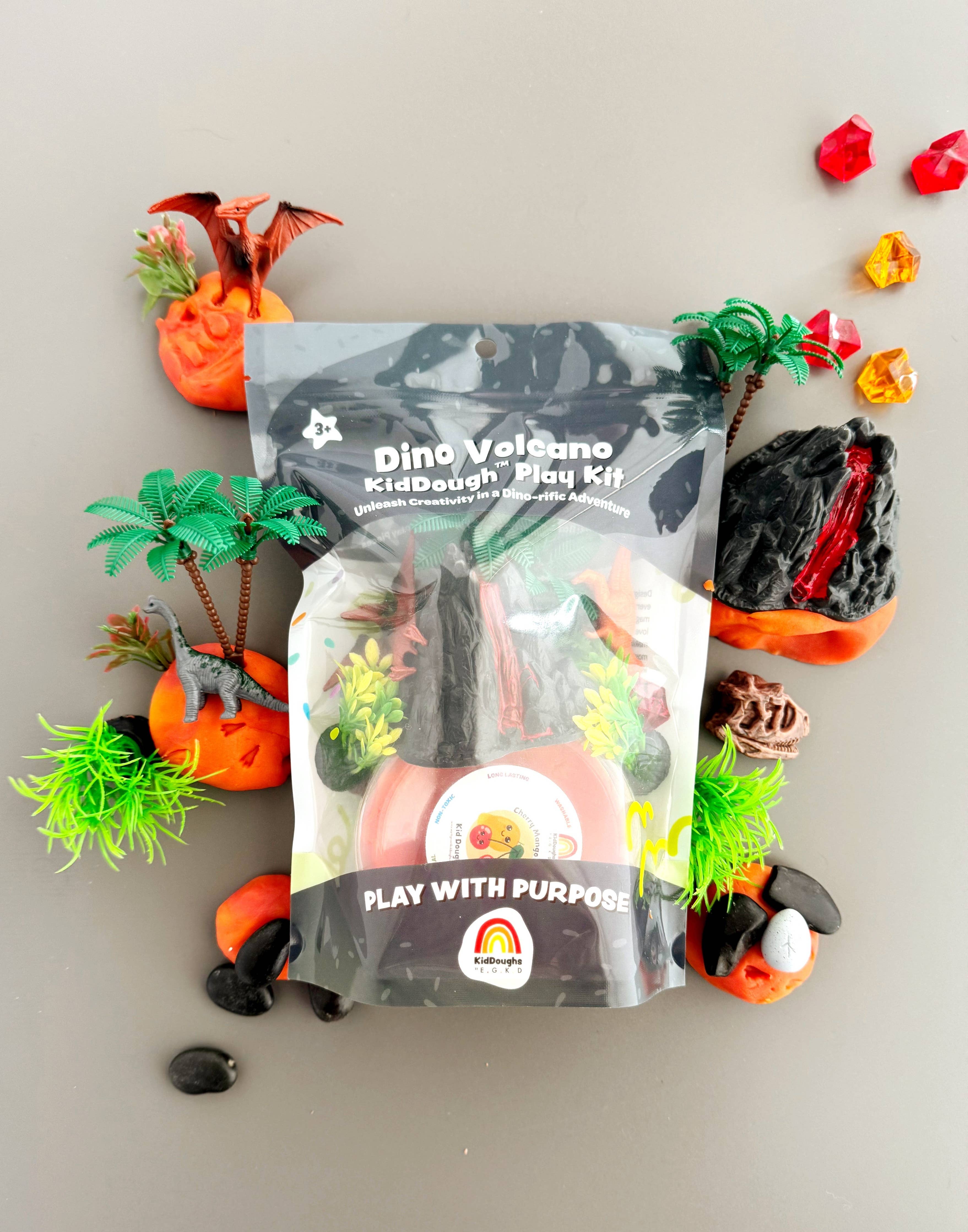 Dino Volcano KidDough Play Kit - Flying Ryno