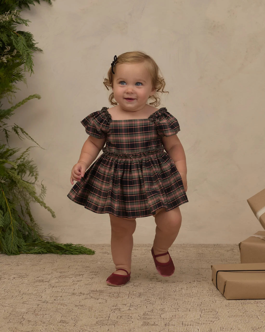 Noralee Margot Romper, Tartan