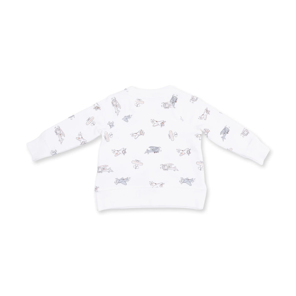 Angel Dear Raglan Sweatshirt, Vintage Airplane Pilots