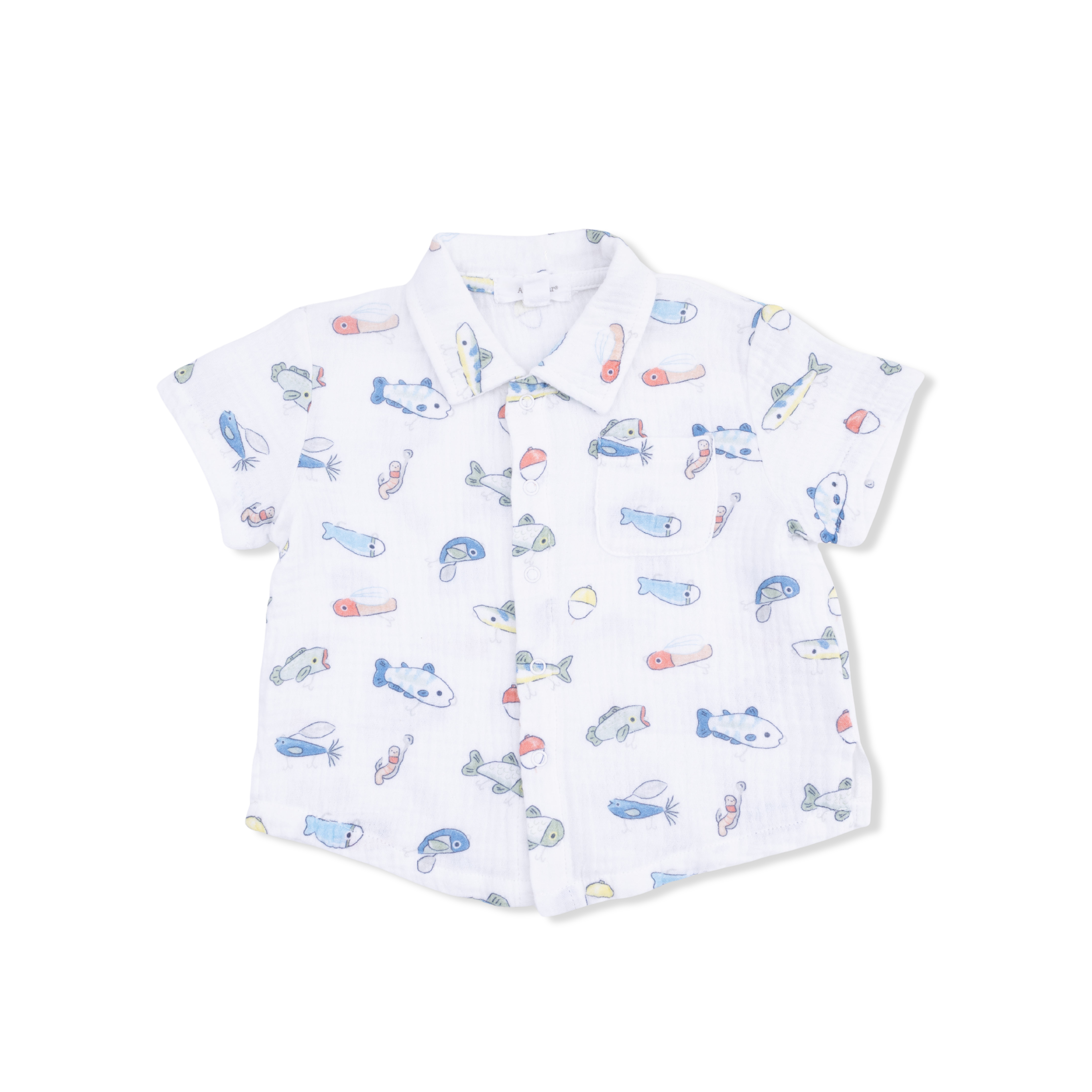 Angel Dear Polo Button Up with Casual Short, Fishing Lures