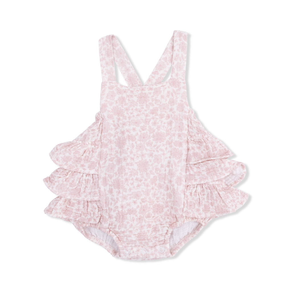 Angel Dear Ruffle Sunsuit, Harper Floral