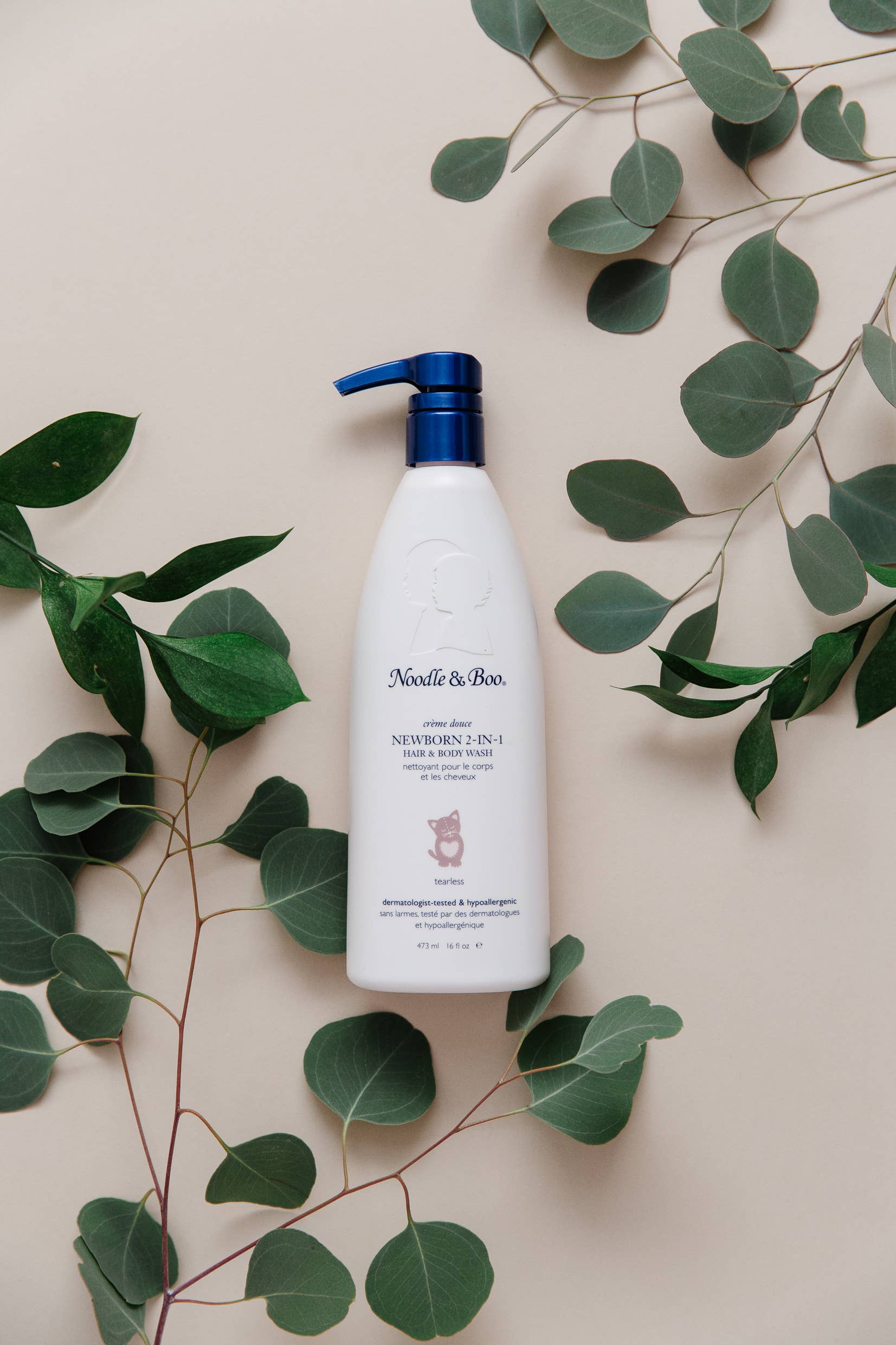 Newborn 2-in-1 Hair & Body Wash, Crème Douce, 16 oz - Flying Ryno