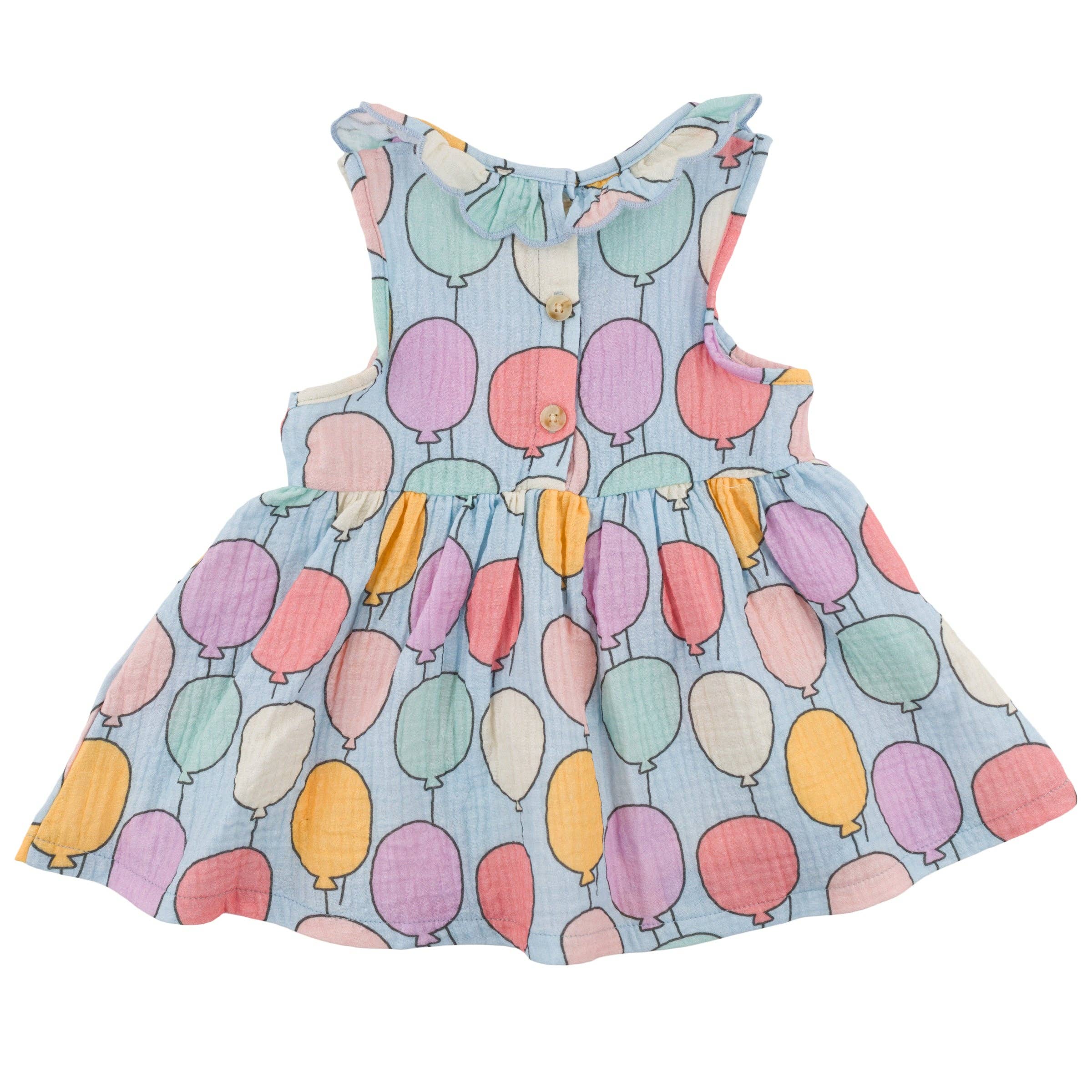 oh baby! Bright Balloons Bella Dress, Periwinkle