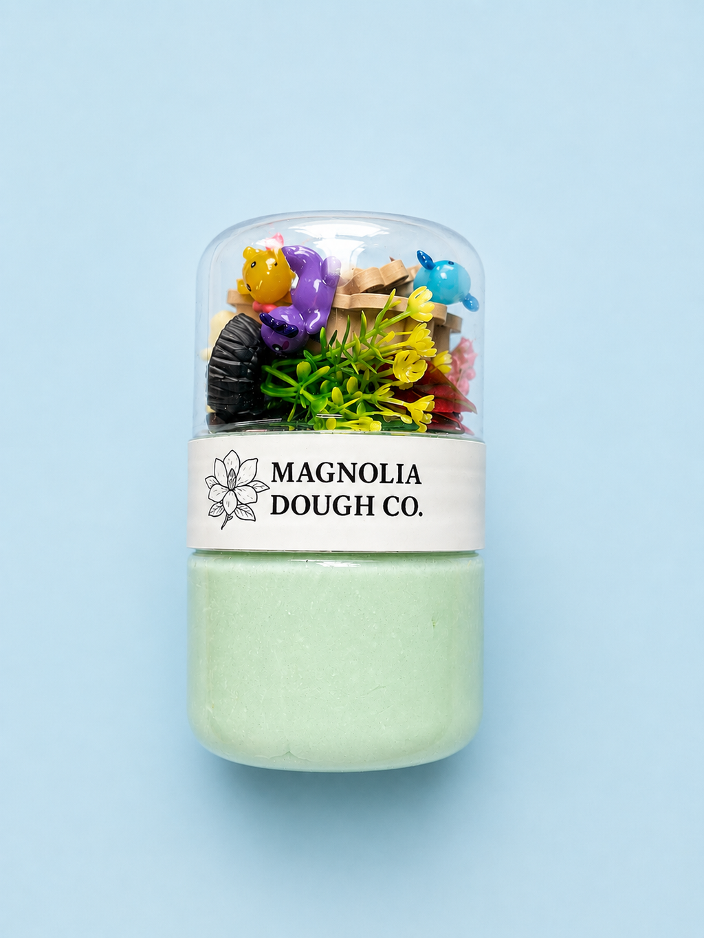 Magnolia Dough Co. Kids Sensory Play Dough Jar, Axolotl