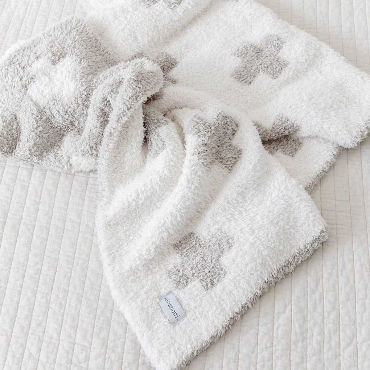 Saranoni Double-Layer Bamboni®  Mini Blanket, Swiss Cross
