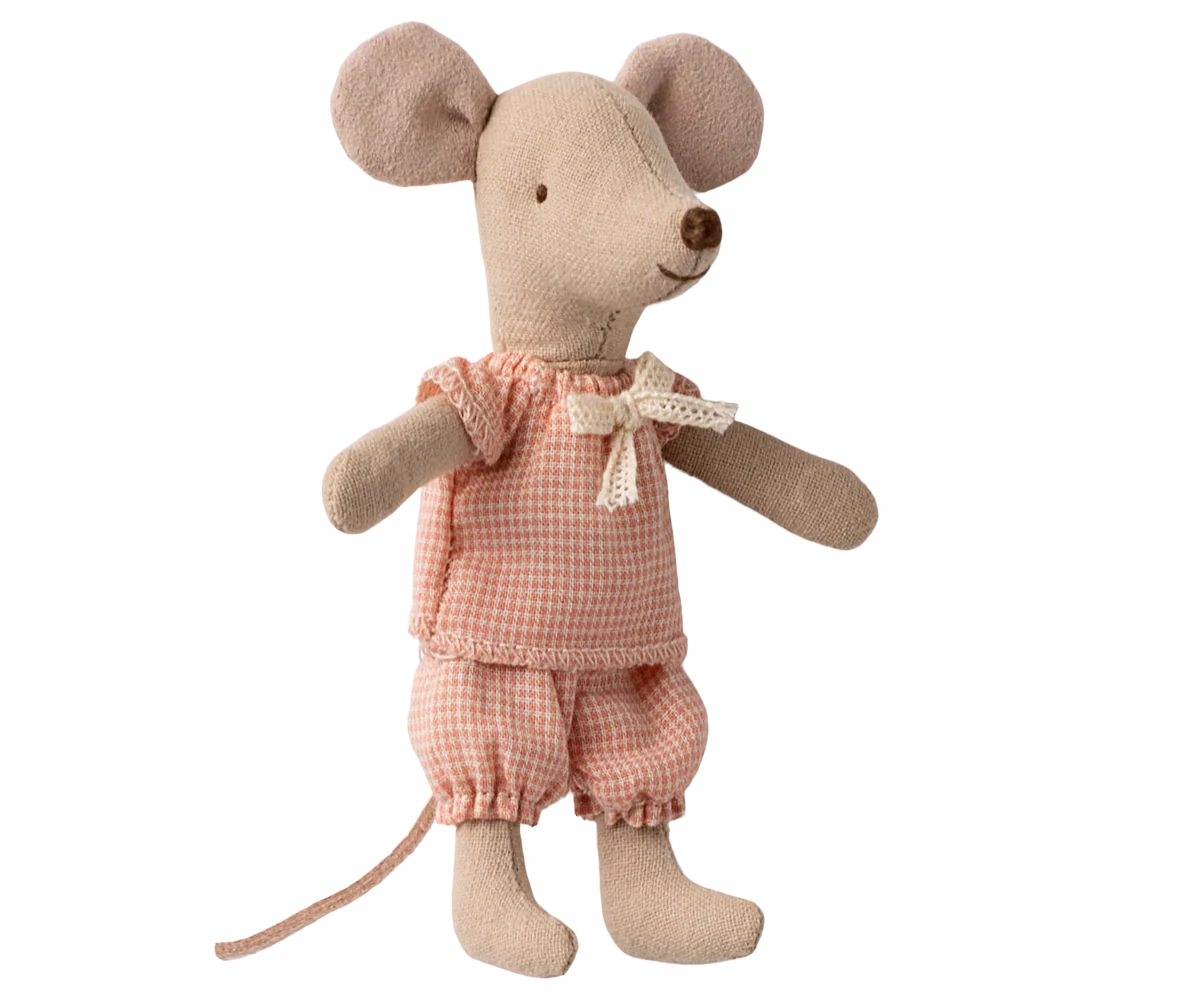 Maileg Little sister mouse in matchbox