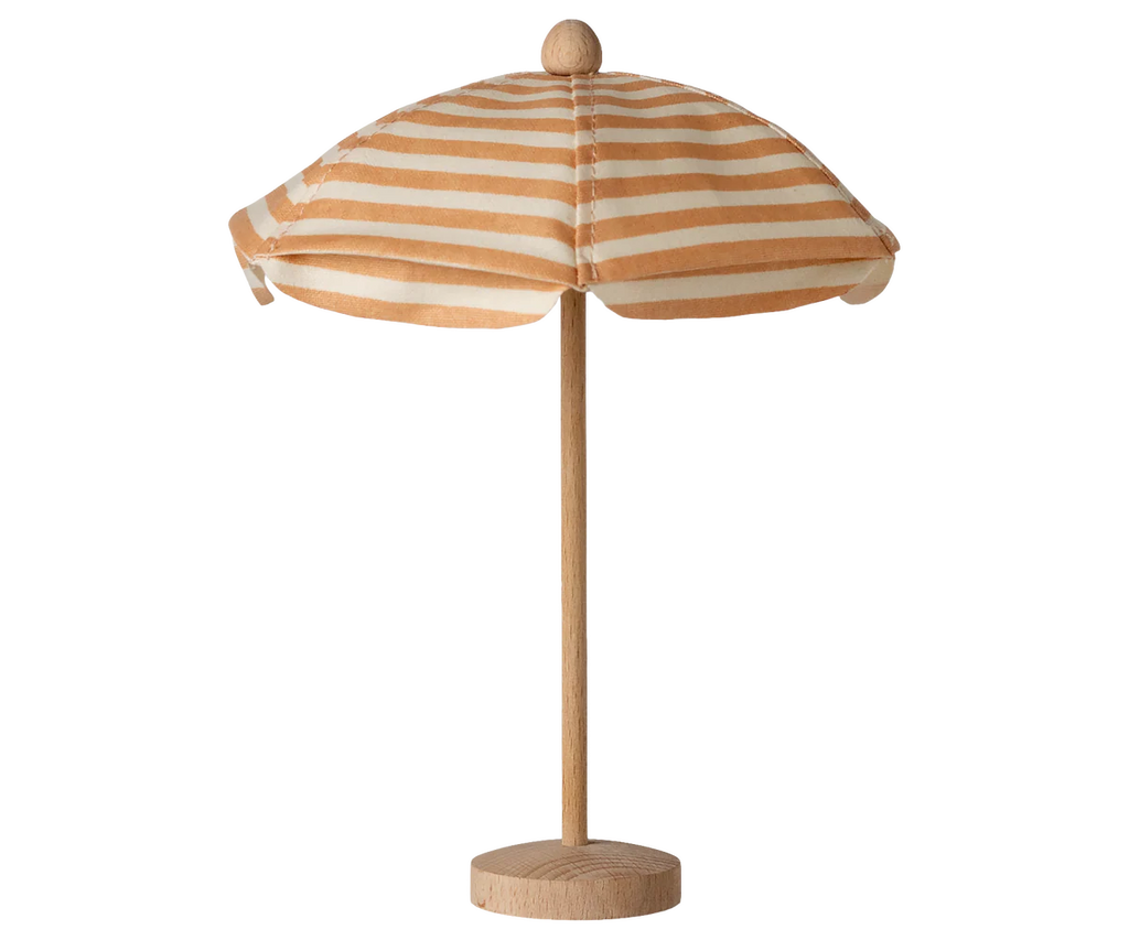 Maileg Beach Umbrella, Mouse, Soft Coral