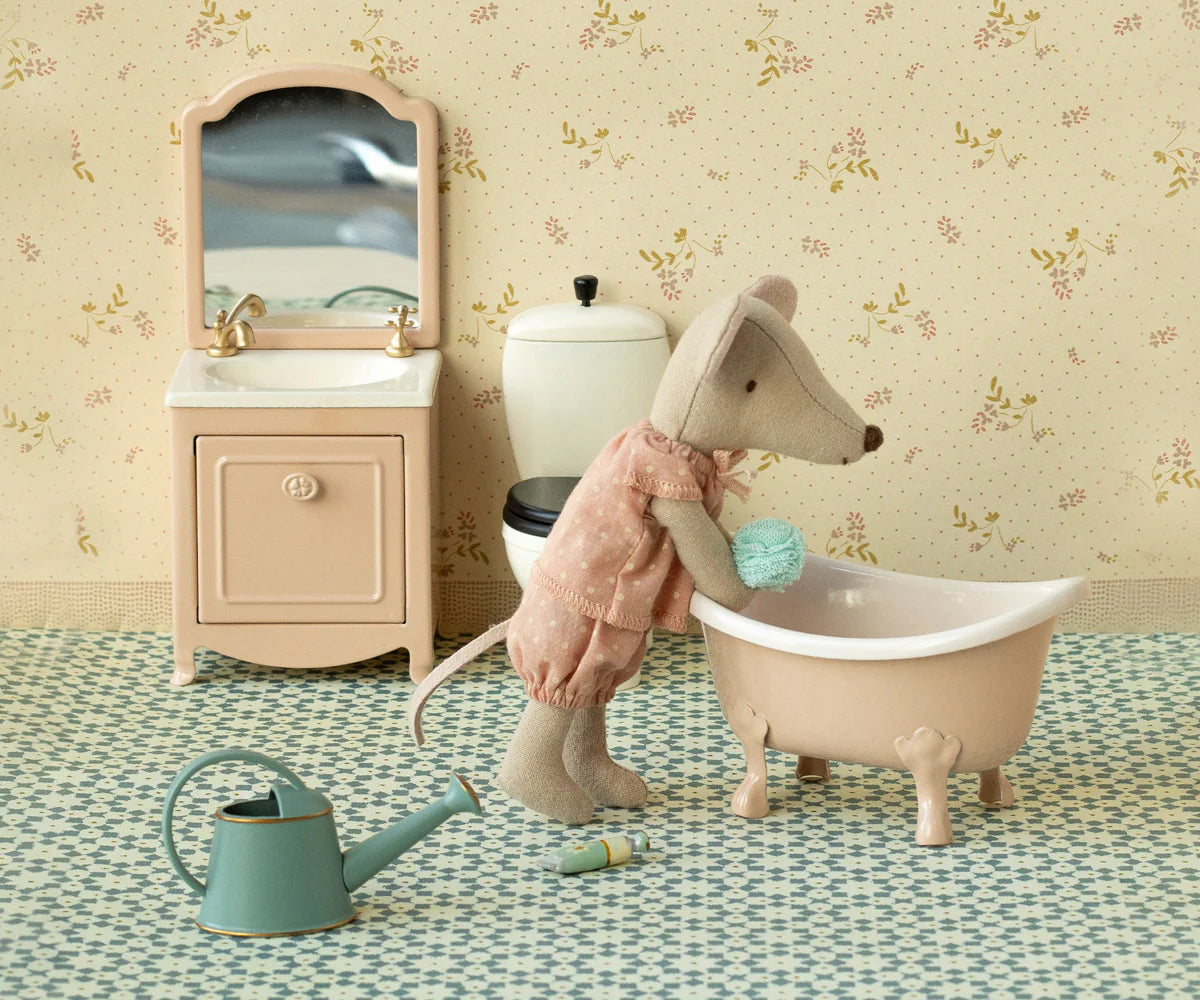 Maileg Bathtub, Mouse, Rose