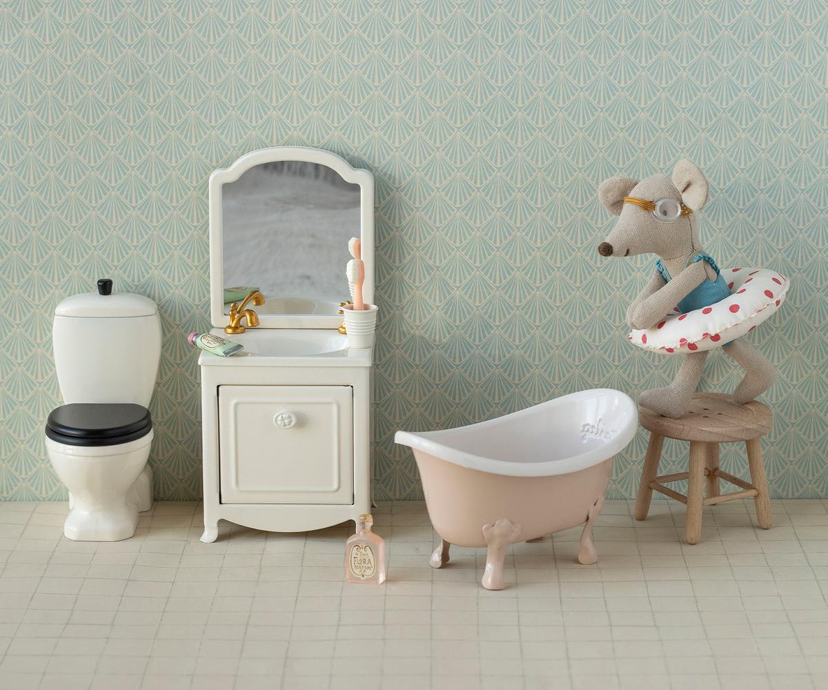 Maileg Bathtub, Mouse, Rose