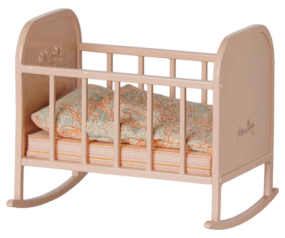 Maileg Cradle, My, Light Rose