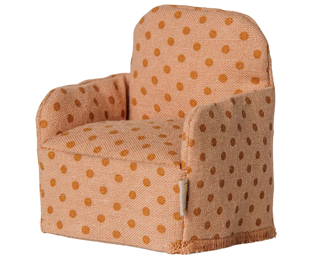 Maileg Folding Chair, Mouse, Dots