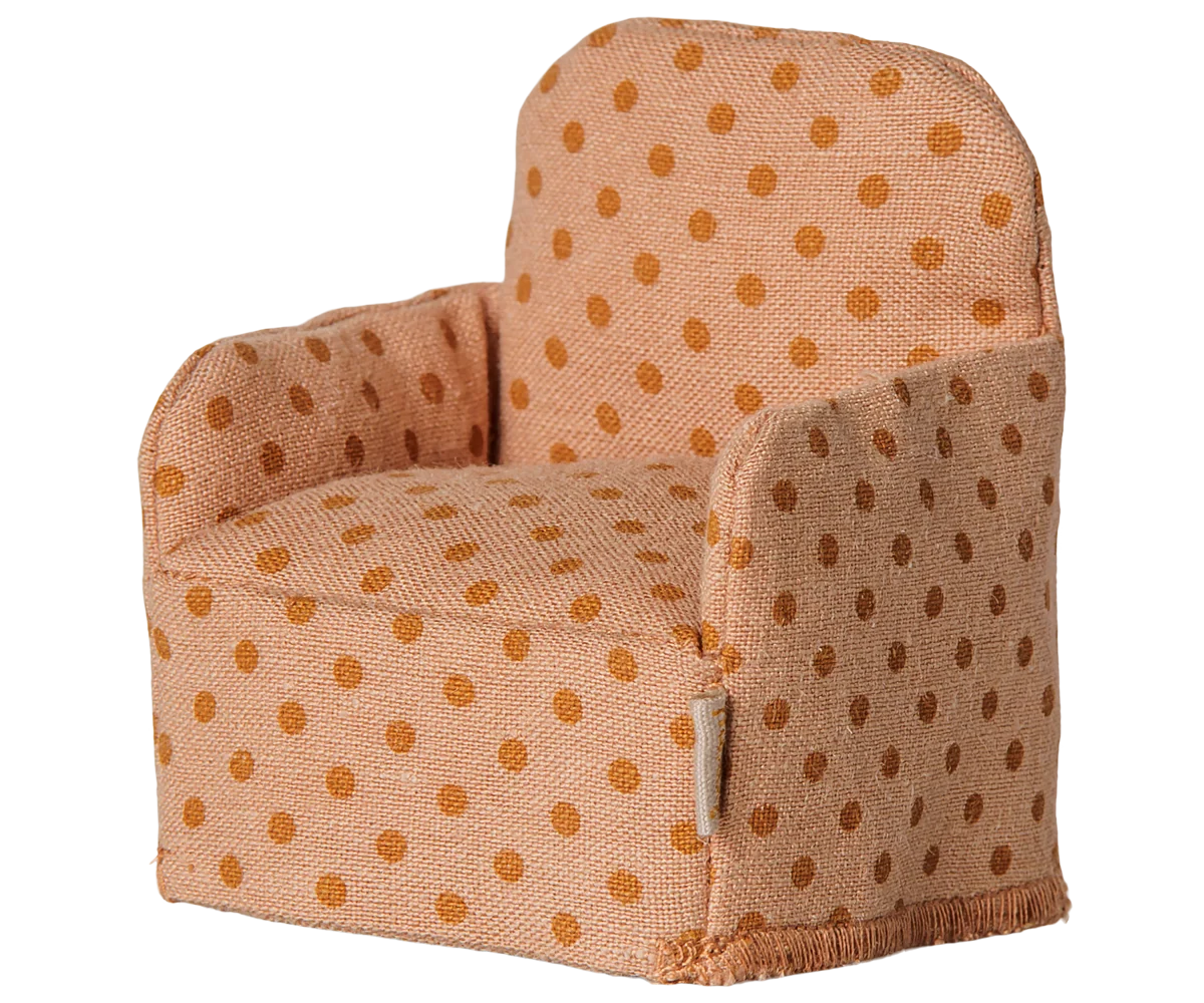 Maileg Folding Chair, Mouse, Dots