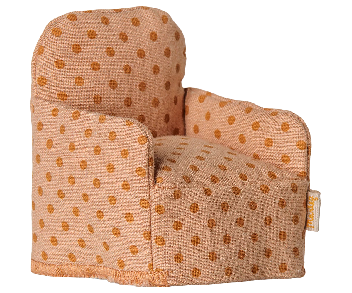Maileg Folding Chair, Mouse, Dots