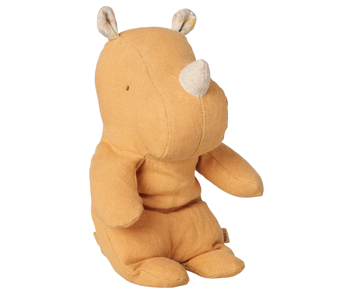 Maileg Rhino, Small, Vintage Yellow