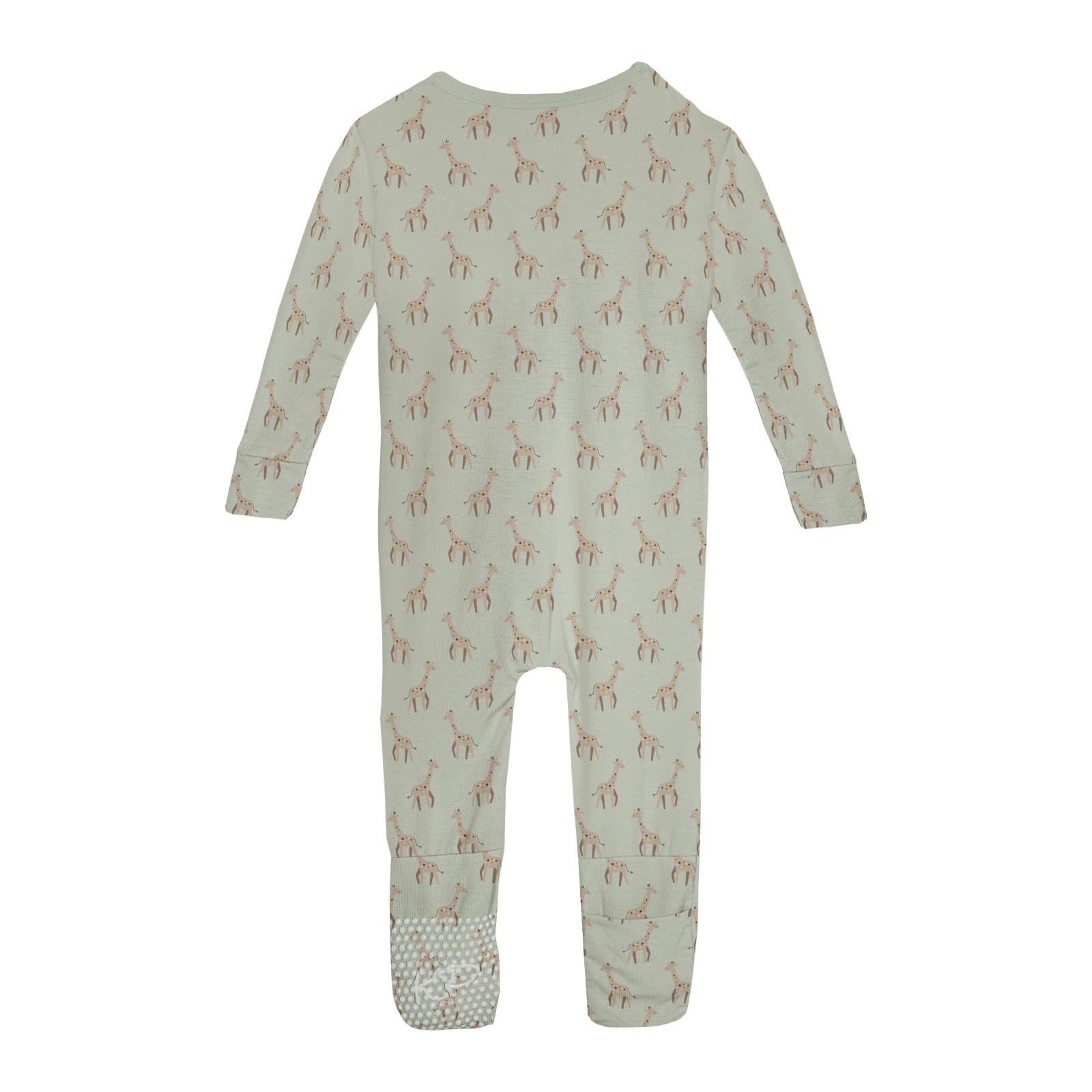 Kickee Pants Print Convertible Coverall, Aloe Giraffe