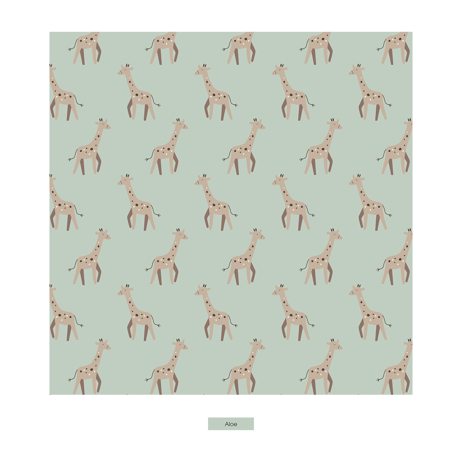 Kickee Pants Print Footie with 2 Way Zipper, Aloe Giraffe