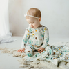 Kickee Pants Print Footie with 2 Way Zipper, Natural Animal Parade