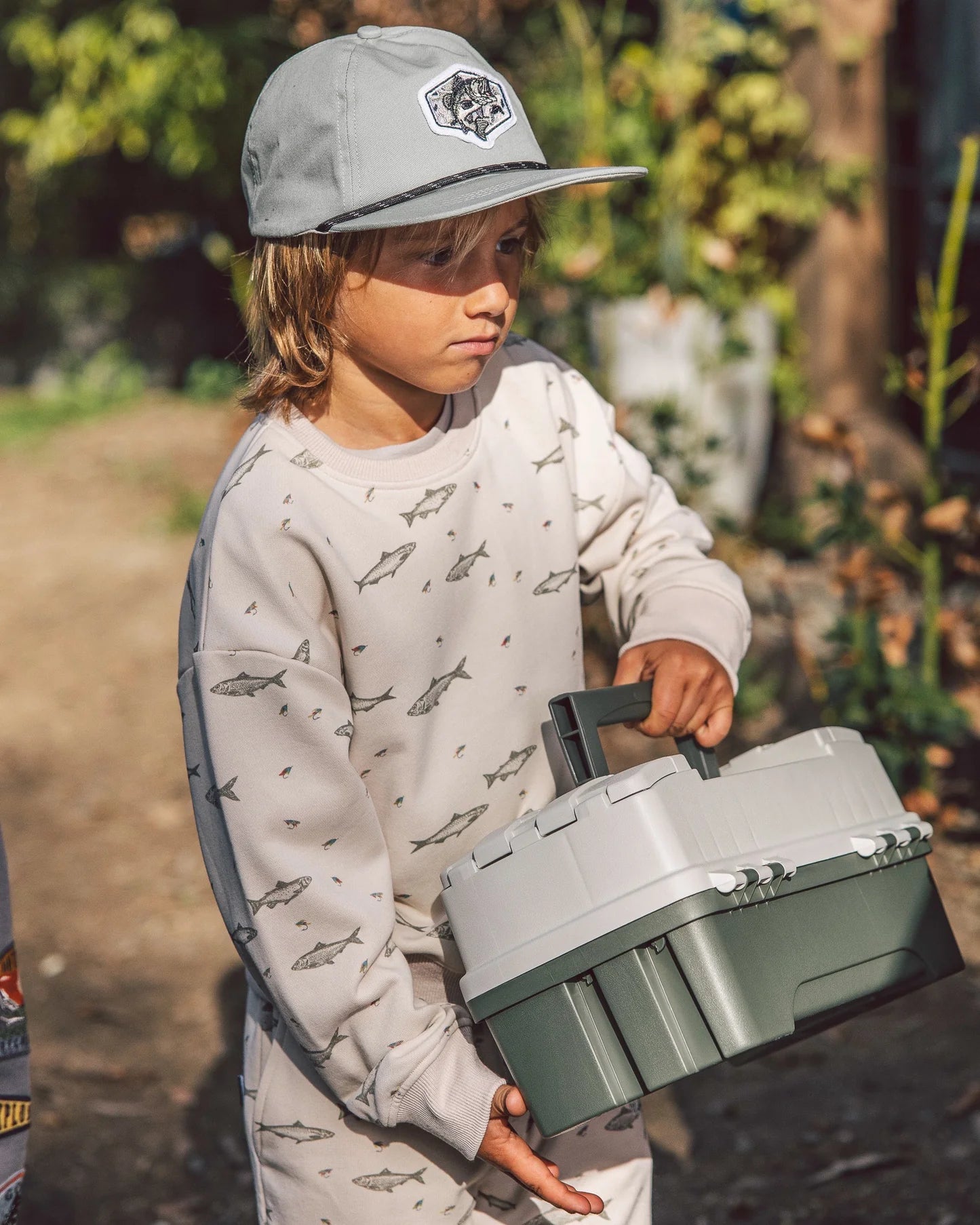 Feather 4 Arrow Snapback Hat, Gone Fishing