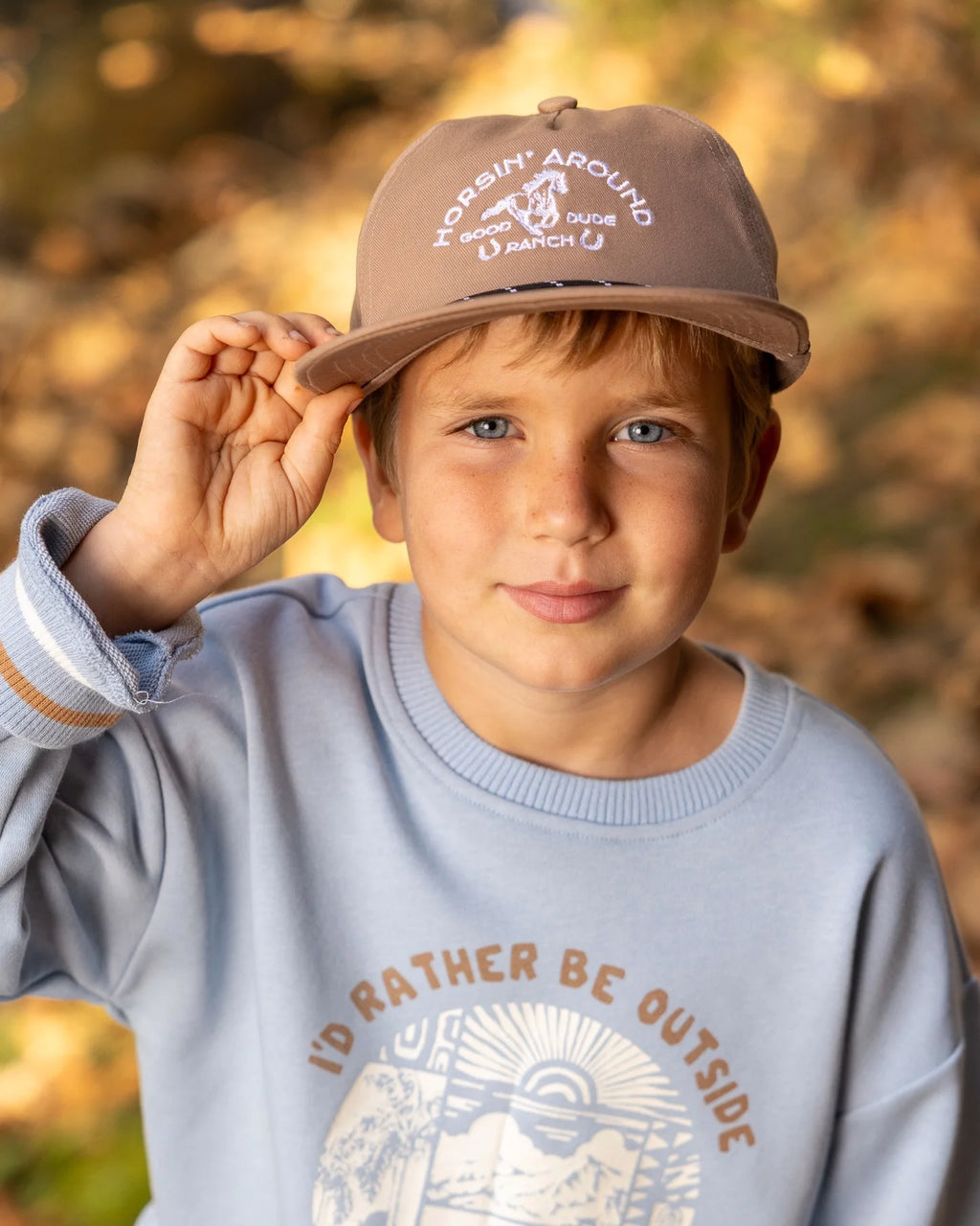 Feather 4 Arrow Snapback Hat, Horsin' Around