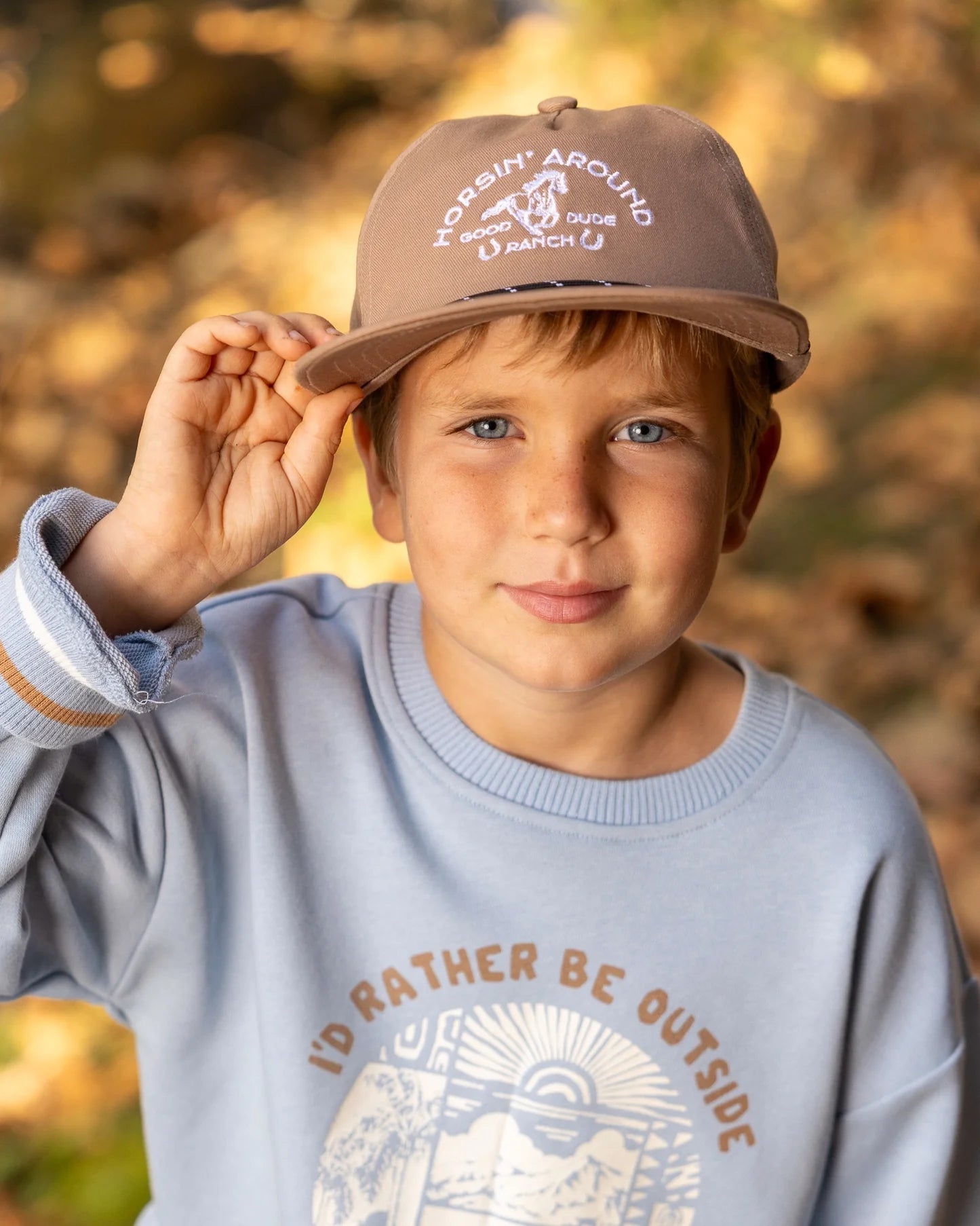 Feather 4 Arrow Snapback Hat, Horsin' Around