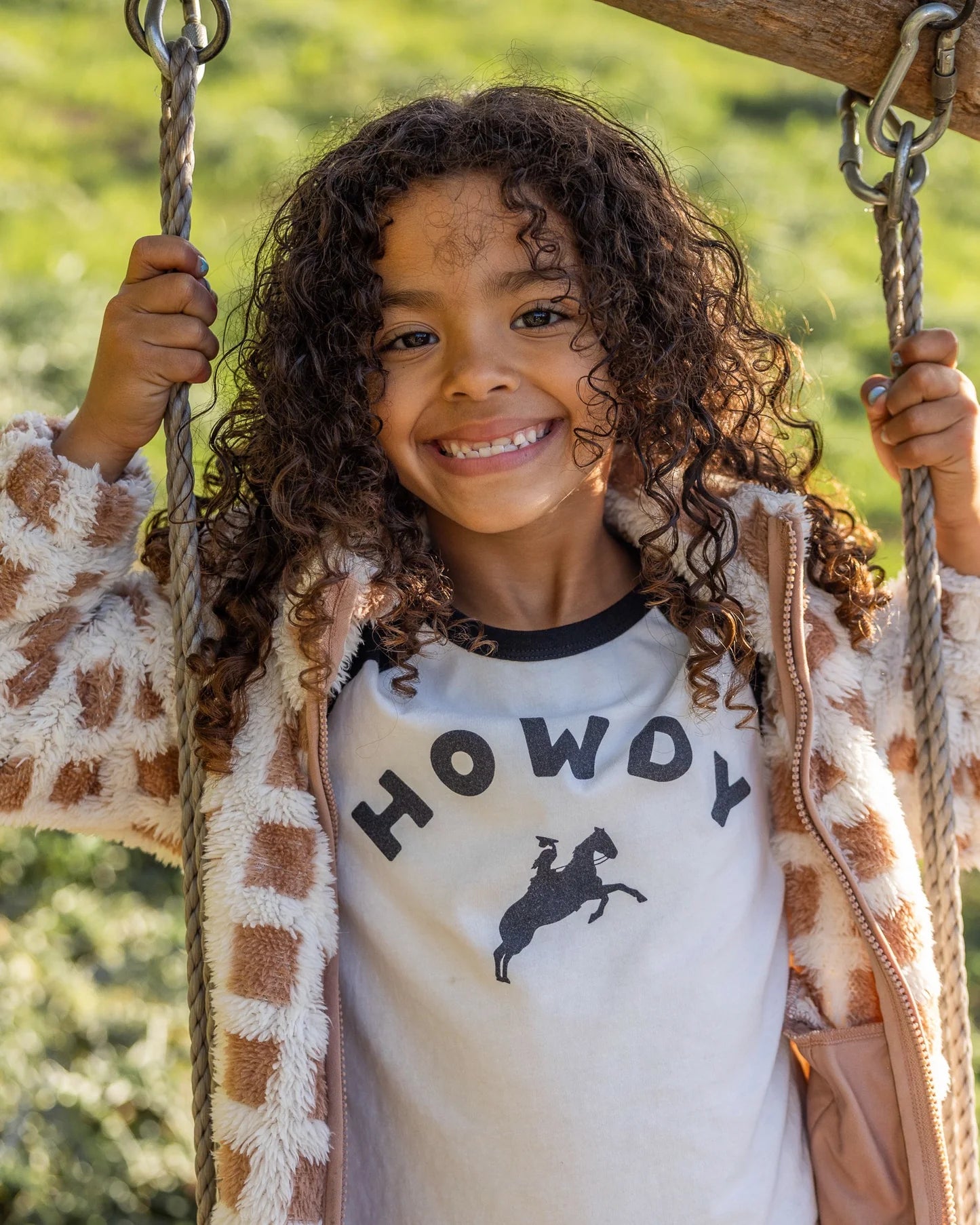 Feather 4 Arrow Aura Raglan Tee, Howdy