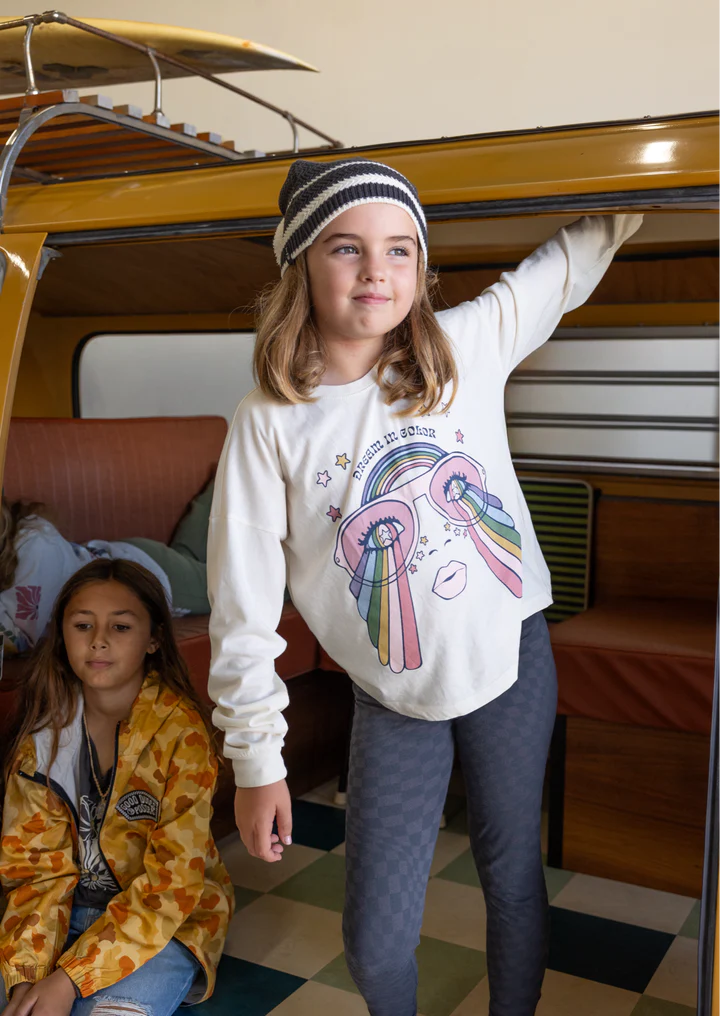 Tiny Whales Dream In Color Oversized Long Sleeve Tee - Flying Ryno