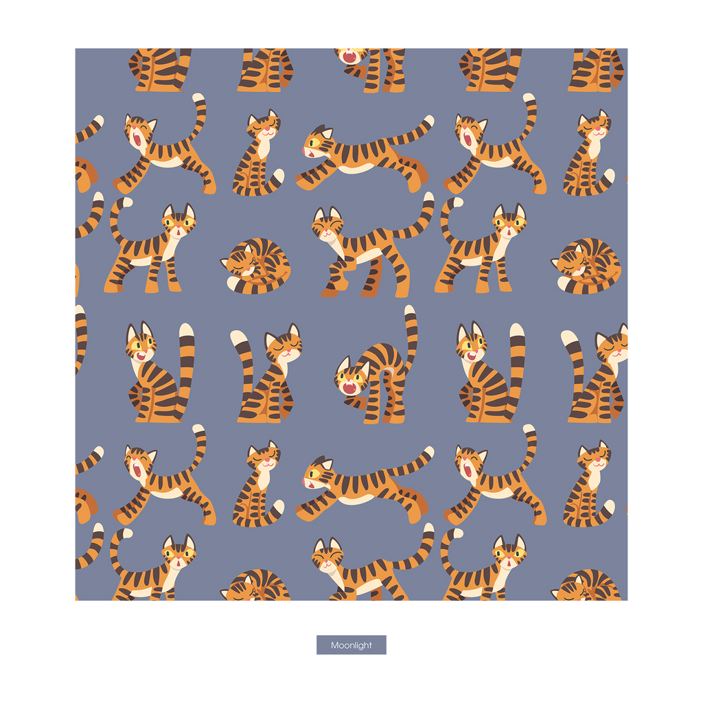 Kickee Pants Print Long Sleeve Pajama Set, Moonlight Tiger