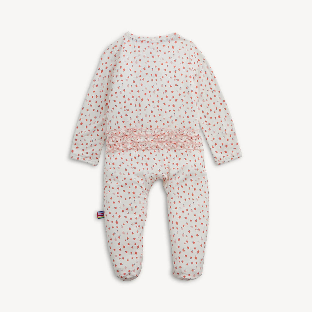 Magnetic Me Footie with Ruffle, Apple Blossom