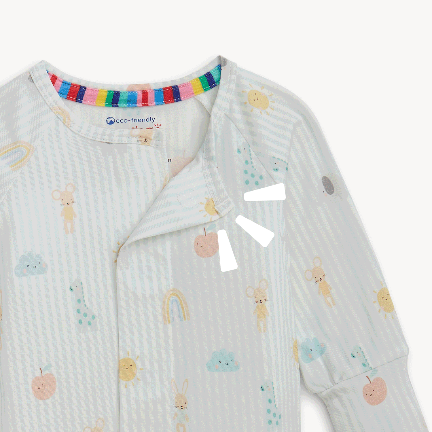 Magnetic Me Footie, Lullaby Sky Blue - Flying Ryno