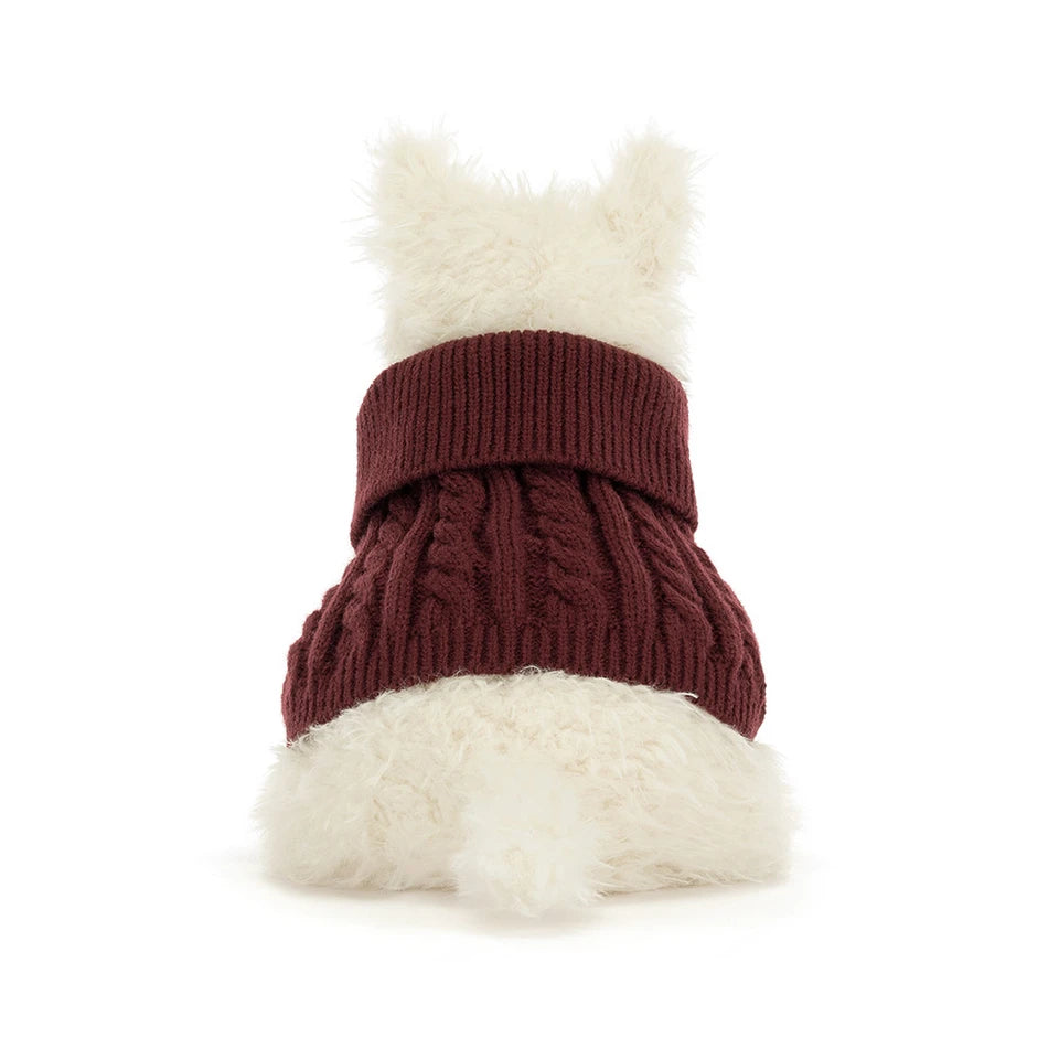 Jellycat Munro Scottie Dog Winter Jumper Outfit