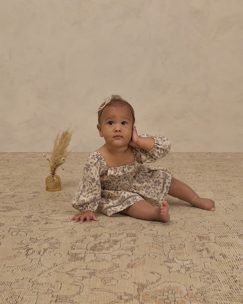 Noralee Elodie Romper, Blue Garden