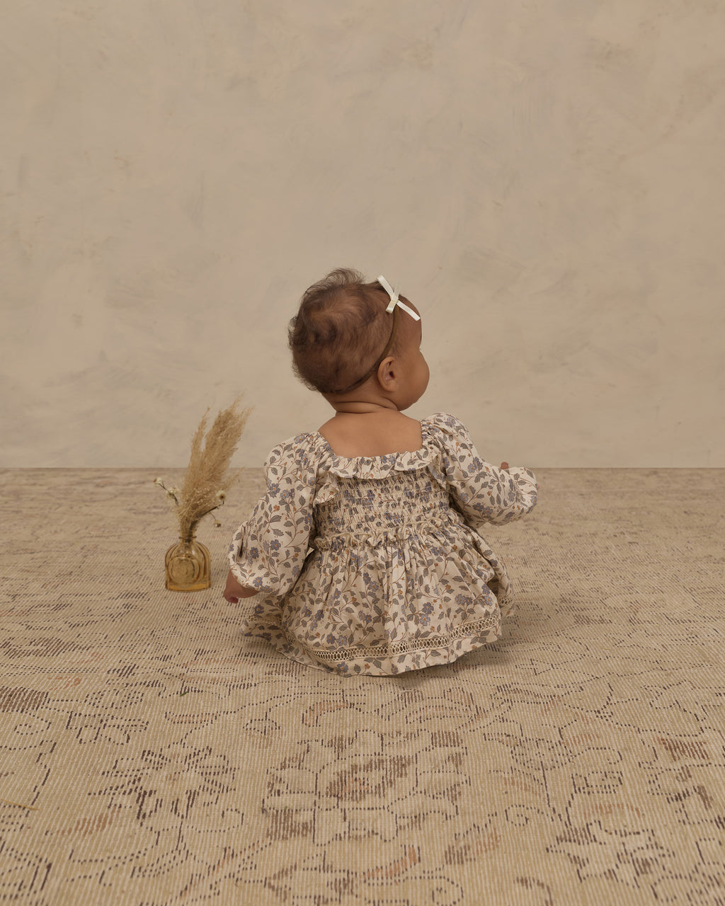 Noralee Elodie Romper, Blue Garden