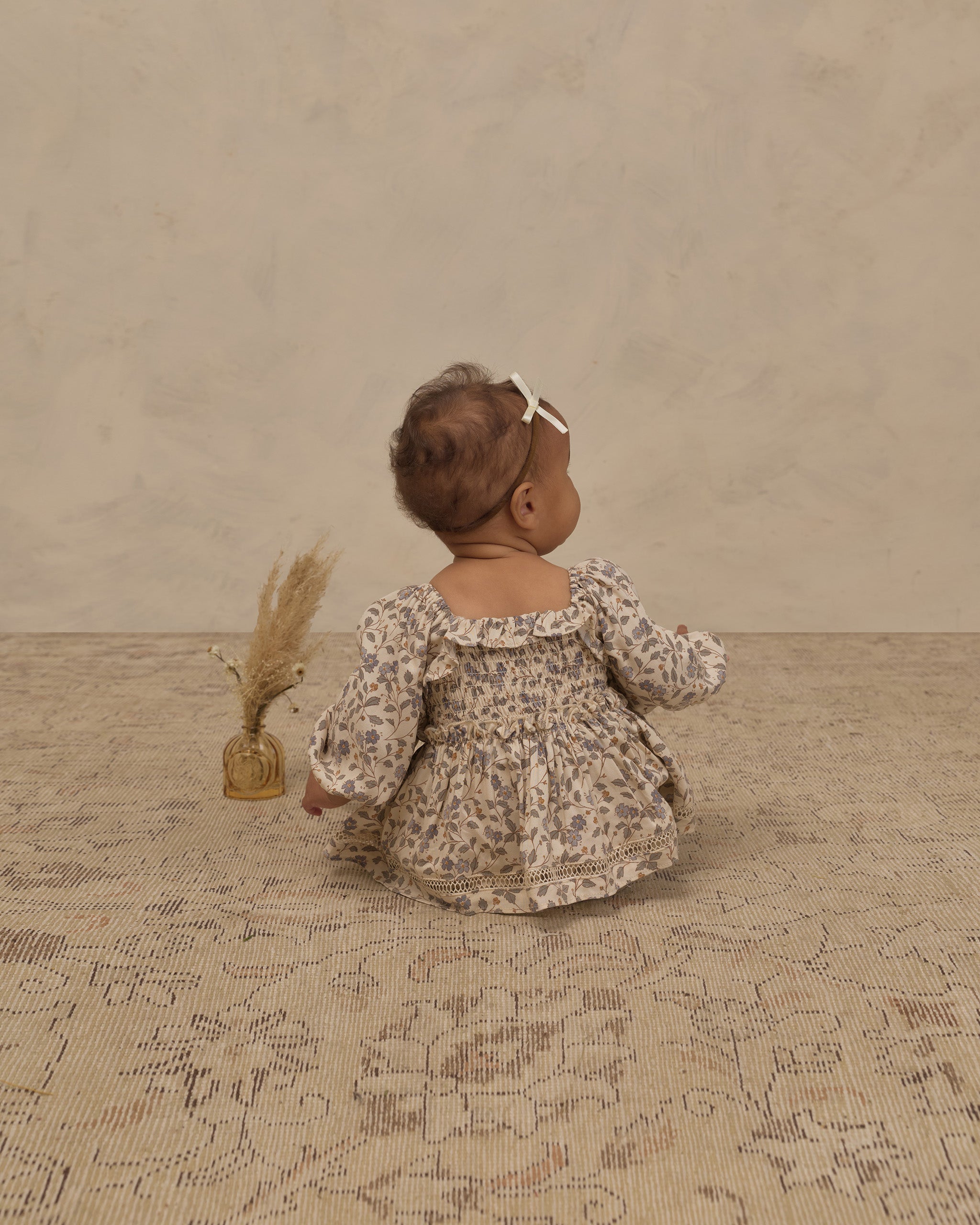 Noralee Elodie Romper, Blue Garden