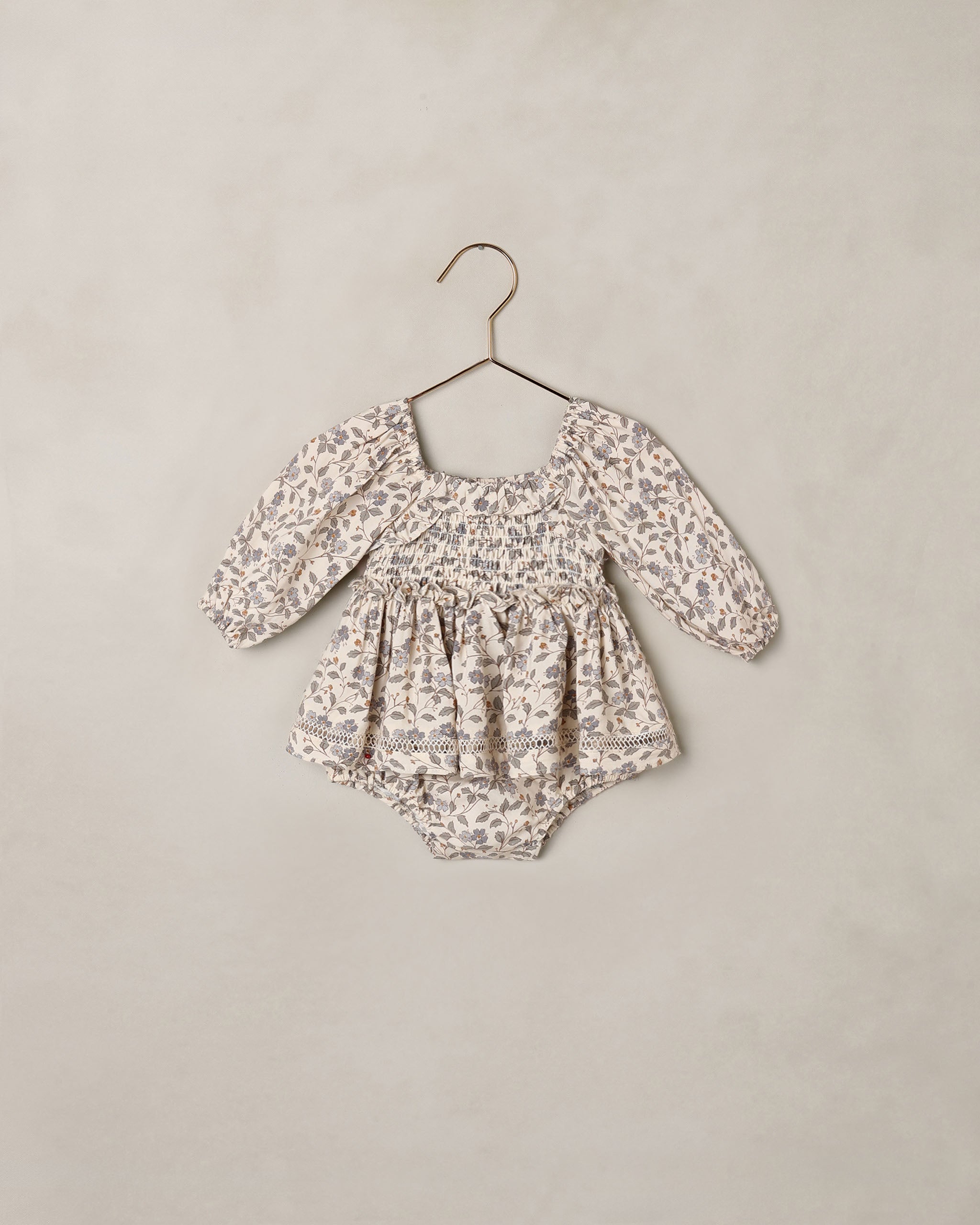 Noralee Elodie Romper, Blue Garden