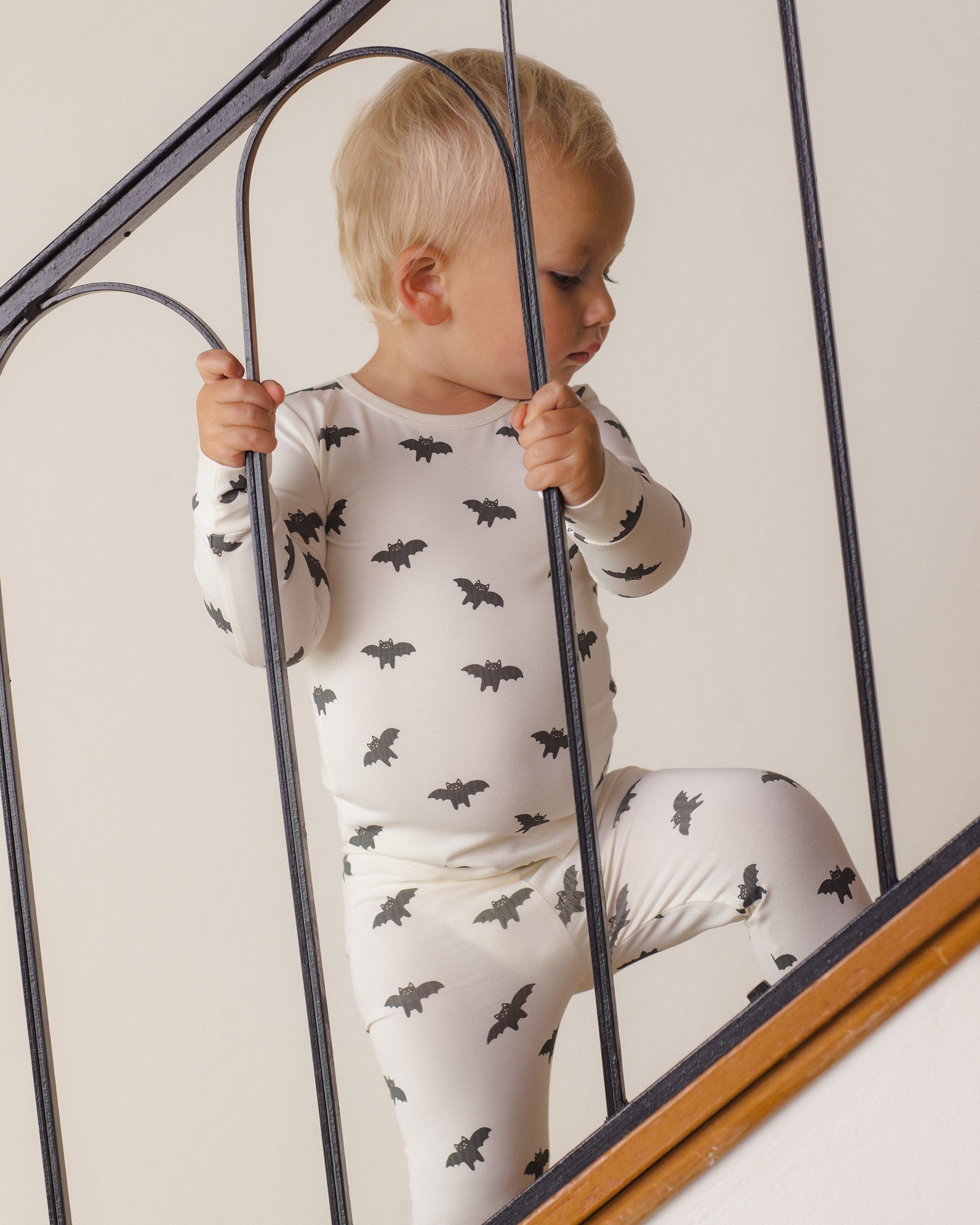 Quincy Mae Bamboo Pajama Set, Bats