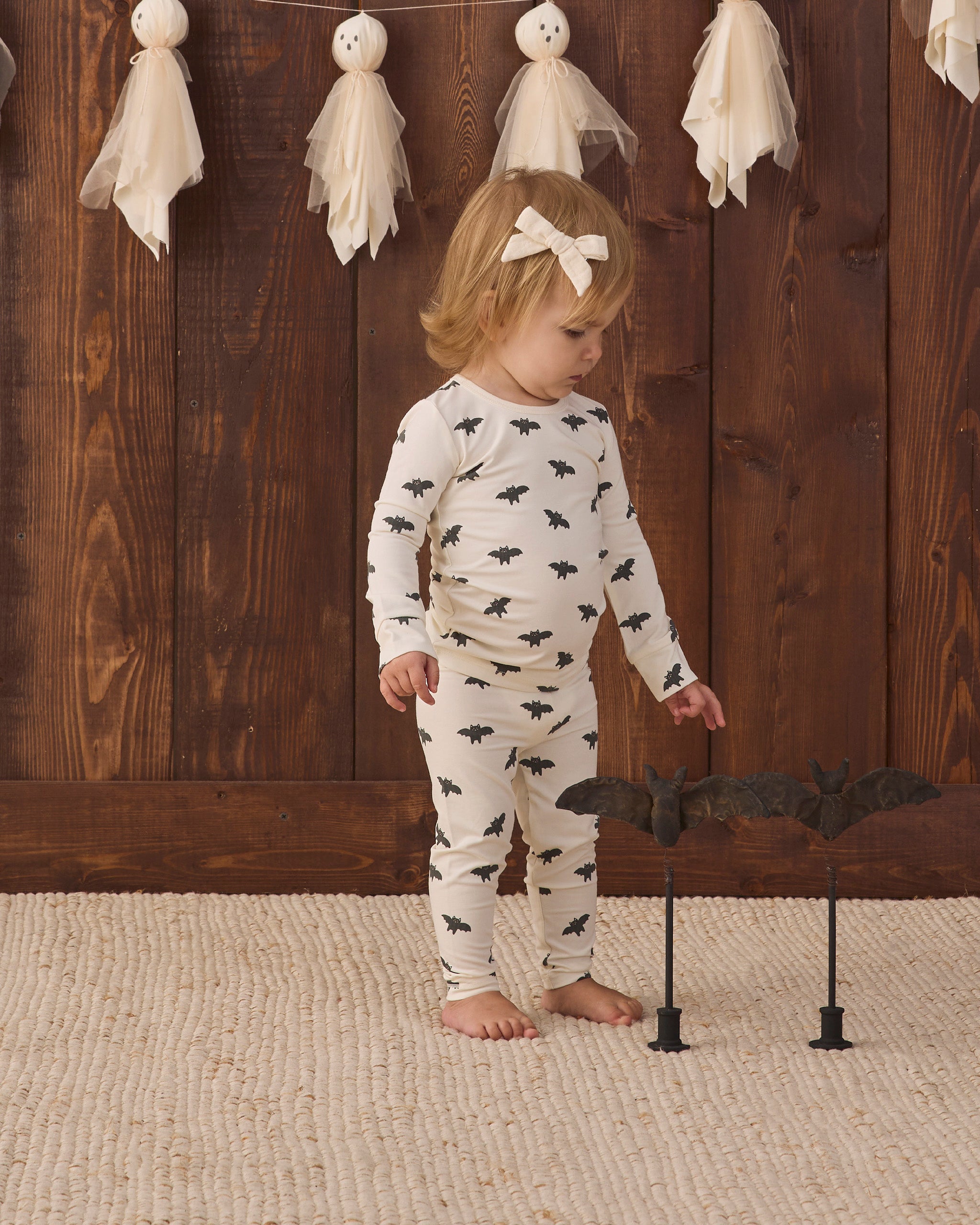 Quincy Mae Bamboo Pajama Set, Bats
