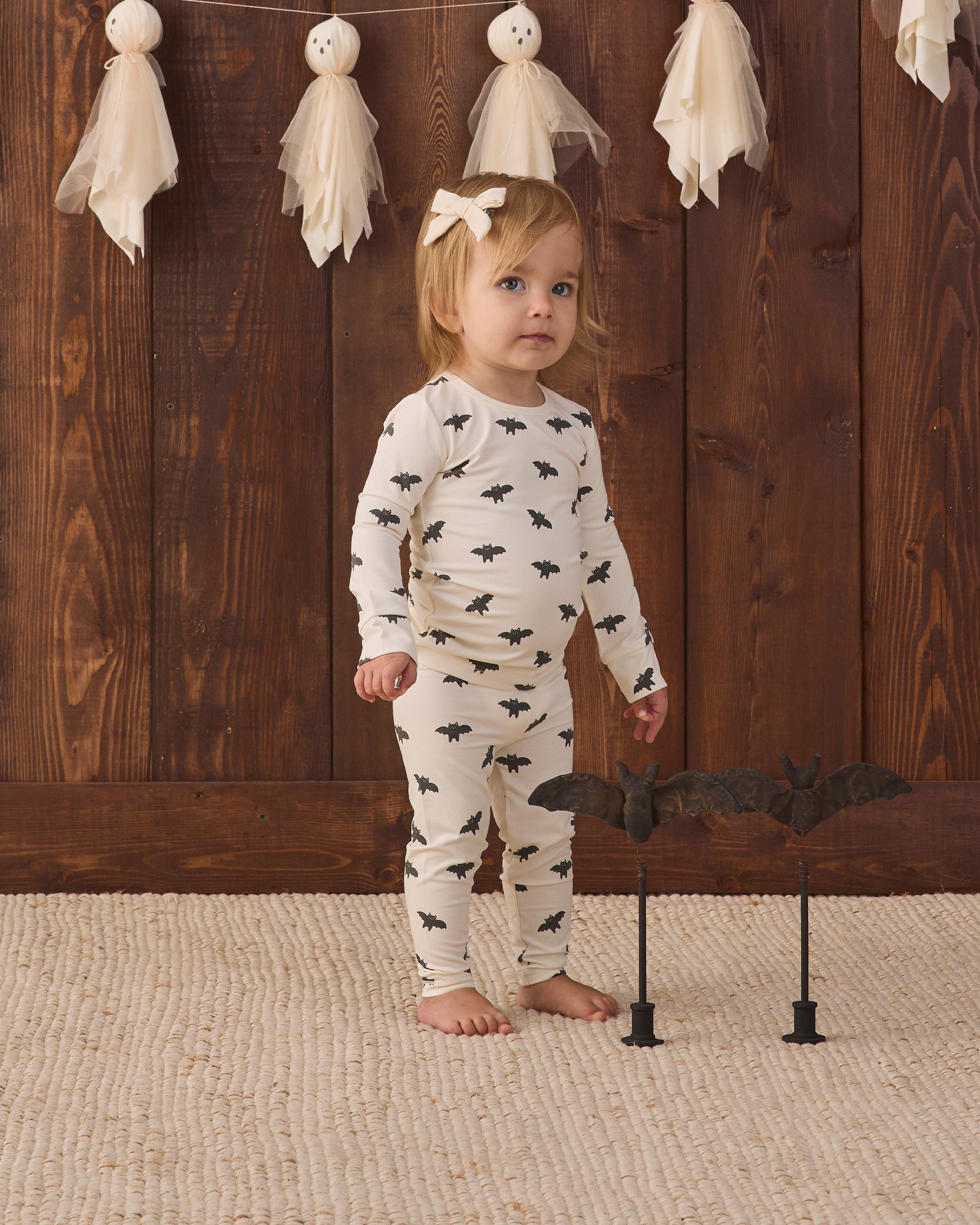 Quincy Mae Bamboo Pajama Set, Bats