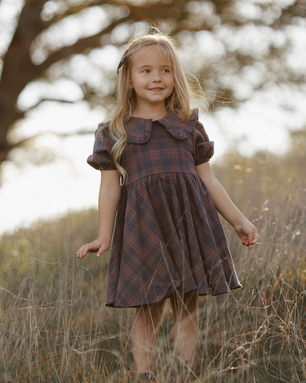 Rylee and Cru Camille Dress, Midnight Plaid