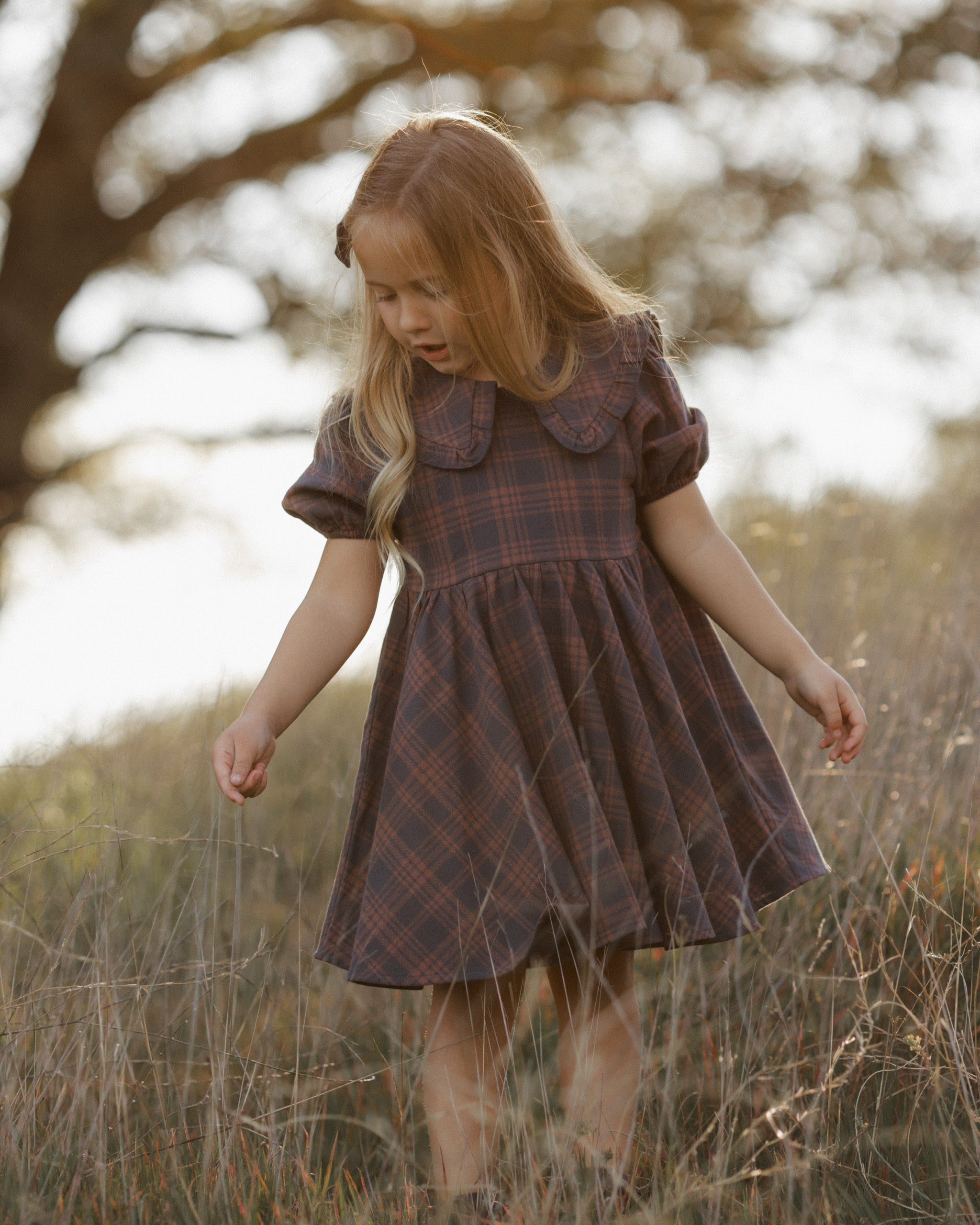 Rylee and Cru Camille Dress, Midnight Plaid