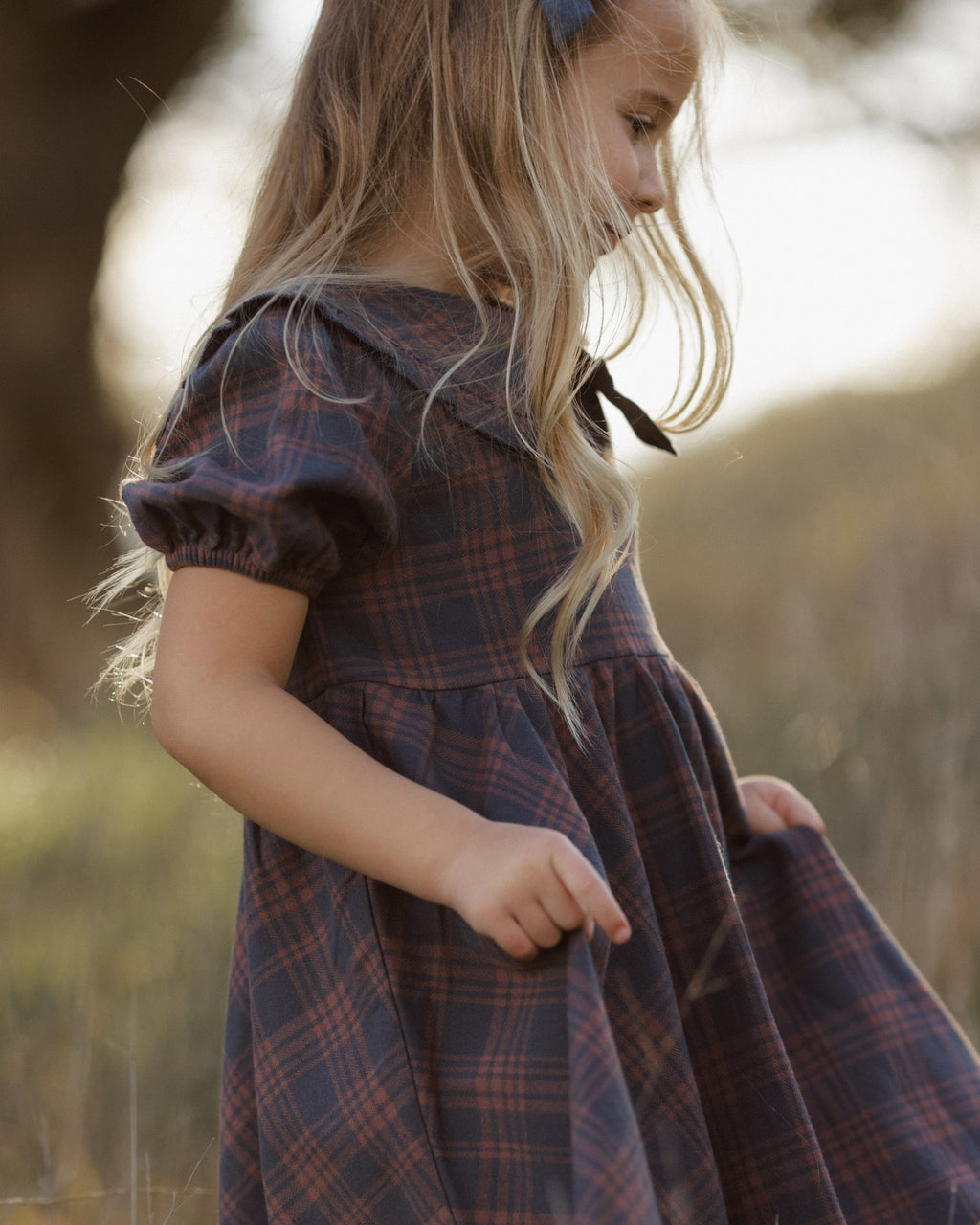 Rylee and Cru Camille Dress, Midnight Plaid